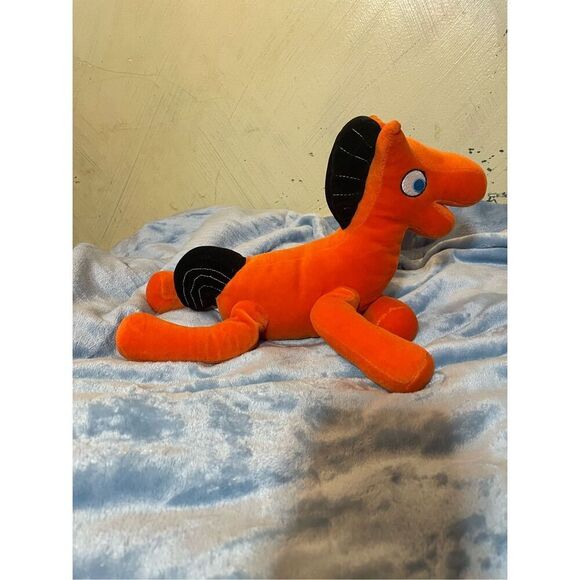 2003 Aurora Gumby & Pokey Orange Plush 13” “Pokey” Horse stuffed plush animal - Picture 3 of 6